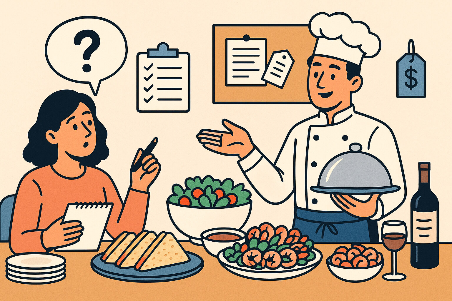 what to ask when hiring a caterer